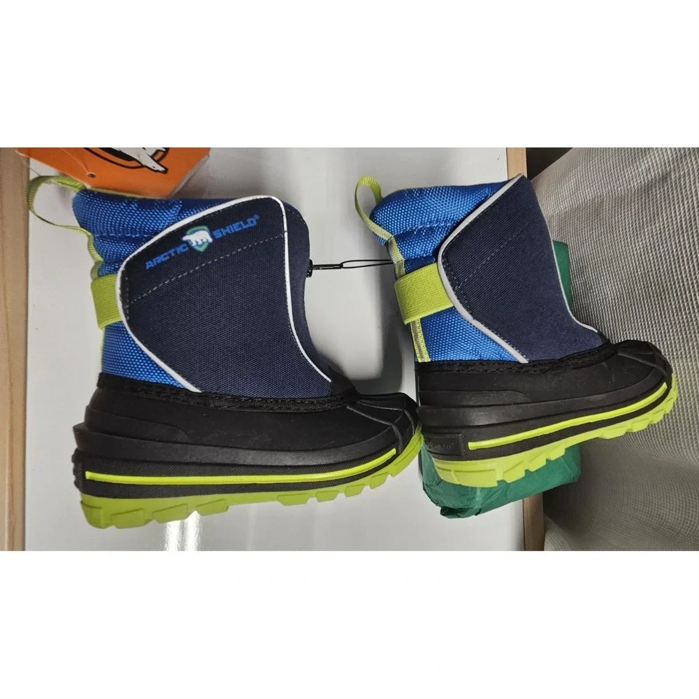 NWT Arctic Shield Sintetico waterproof insulated blue snow boot boy US 10/EU27.5